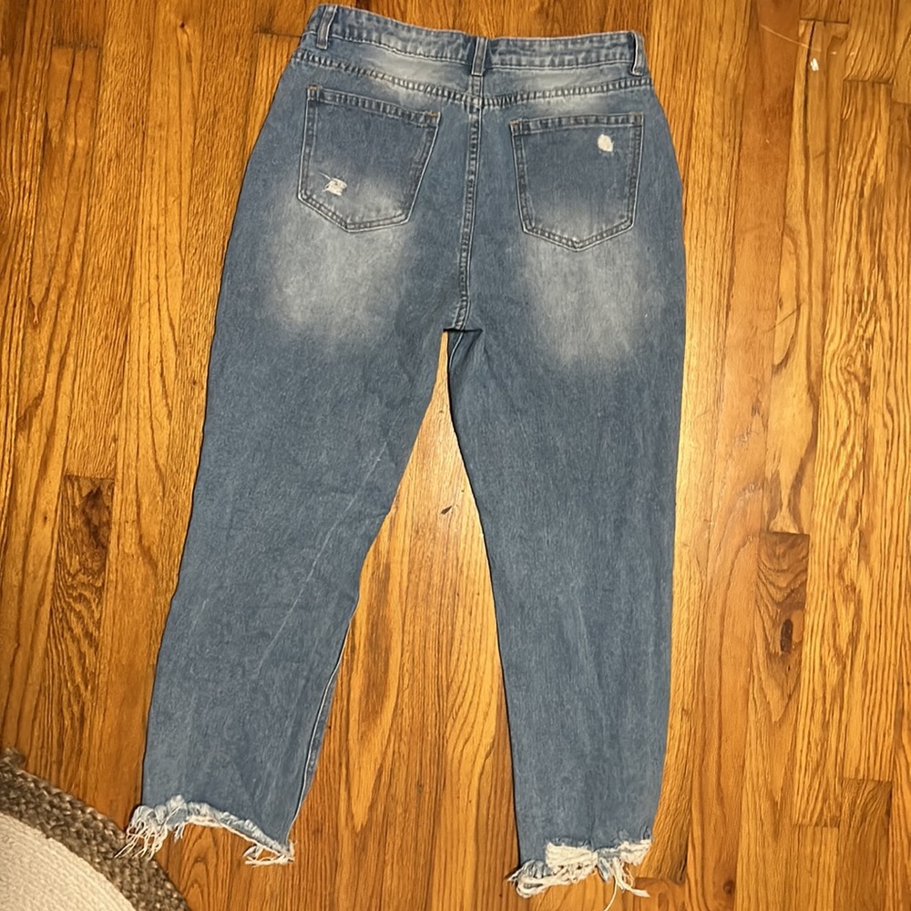 Women’s High Rise Ripped Jeans - Picture 2 of 2